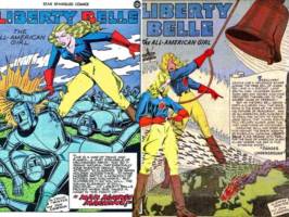 LIBERTY BELLE Libby Lawrence All-Star Squadron member (DC Universe) Custom Action Figure