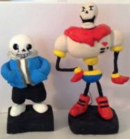 Papyrus and Sans (Undertale) Custom Statue / Bust