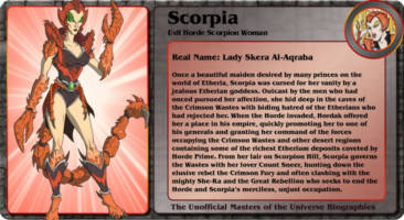 SCORPIA  evil horde scorpion woman (Masters of the Universe) Custom Action Figure