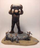 Polar Lights 1966 Reissue Lost in Space (Creatures) Custom Diorama / Playset
