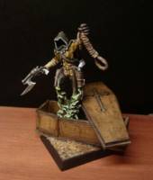 Hangin' Judge (Original) Custom Miniature / Figurine [Close up of coffin]