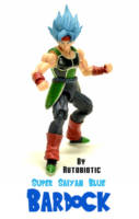 Super Saiyan Blue (SSJB) Bardock (Dragonball Z) Custom Action Figure