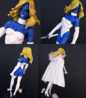 Mystique: Mid-Transform Emma Frost (X-Men) Custom Statue / Bust