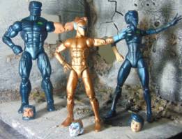 Silverhawks Copper Kid, SteelWill and SteelHeart (Marvel Legends) Custom Action Figure
