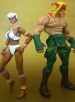 Elena vs Alex (Street Fighter) Custom Action Figure