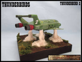 Thunderbird 2 - New Series ("V") Custom Diorama / Playset