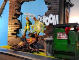 Street and Buildings (1/12 Scale) (Marvel Legends) Custom Diorama / Playset