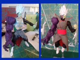 Merged Zamasu (Dragonball Z) Custom Action Figure [Work in Progress and Finished Result]