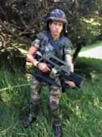 Gale Hawthorne as Colonial Marine (Aliens) Custom Action Figure [Gale Hawthorne as Colonial Marine]