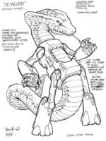 Concept Scalien (Teenage Mutant Ninja Turtles) Custom Action Figure