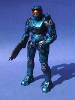 Halo 3 Stealth Blue Spartan Night Ops Ranger (Halo) Custom Action Figure
