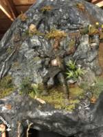 Orc cave entrance (Dungeons and Dragons) Custom Diorama / Playset