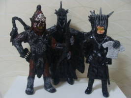 The Witch-King(Figurine) No.2 (Lord of the Rings) Custom Miniature / Figurine [Witch-King no.2 with Half-Orc Archr no.2 (Right side)and Evil Mouth no.2(Left side)]
