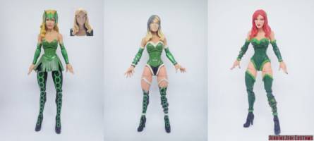 Poison Ivy (Batman) Custom Action Figure [Poison Ivy custom action figure before and after]