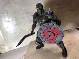 Gooluk the Half-Ogre and the Fall of Gil Galad (Lord of the Rings) Custom Action Figure