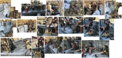 Helm's Deep (the deepening wall) (Lord of the Rings) Custom Diorama / Playset