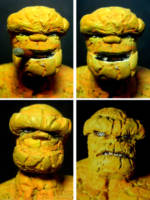 The Thing - with alternate heads (Marvel Universe) Custom Action Figure [Four headshots from Ben Grimm]