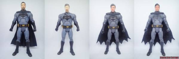 Unmasked Batman/Bruce Wayne (Ben Affleck) (Batman v Superman) Custom Action Figure [Batman Unmasked Bruce Wayne custom action figure before and after]