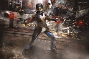 Aiden Pearce (Watchdogs) Custom Action Figure [Poster Version]