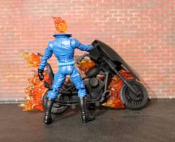 Ghost Rider w/ Motorcycle (Repaint) (Marvel Legends) Custom Action Figure