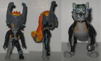 Midna and Wolf Link (Legend of Zelda) Custom Action Figure