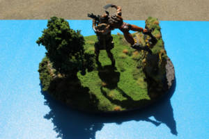 Wolverine vs Unsuspecting Soldier (Marvel Universe) Custom Diorama / Playset