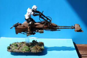 Imperial Speed Bike (Star Wars) Custom Diorama / Playset