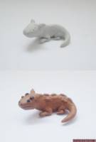 Grand Admiral Thrawn and Ysalamir (Star Wars) Custom Action Figure [Timmy the Ysalamir before and after]