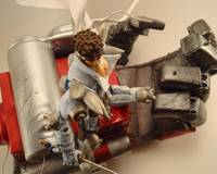Jin Saotome w/ robot hand display base (Marvel vs Capcom) Custom Action Figure