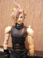 Hair Painted Cloud (Final Fantasy VII) Custom Action Figure