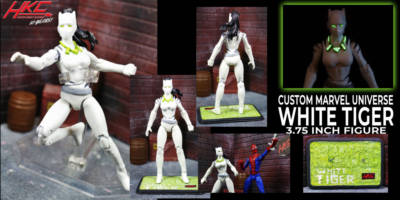White Tiger (Ava Ayala Spider-Man unlimited 3.75 inch figure) (Marvel Universe) Custom Action Figure