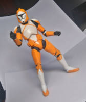 Clone Ordnance Specialist (Bomb Squad Trooper) (Star Wars) Custom Action Figure [SUPER ANGLED ACTION SHOT EXTREME!!!]