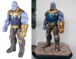 Thanos (Marvel) Custom Statue / Bust [Before and After]