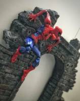 Damage city wall. (Marvel) Custom Diorama / Playset