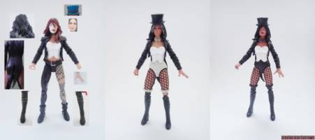Zatanna (DC Universe) Custom Action Figure [Zatanna custom action figure before and after]