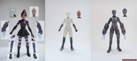 Shuri Black Panther (Marvel Legends) Custom Action Figure [Shuri Black Panther custom action figure before and after]