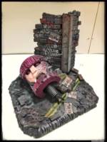 Battle Damage Sentinel Diorama (Marvel) Custom Diorama / Playset
