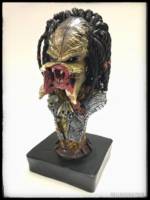 Hand sculpted Wolf predator mini bust. (Predator) Custom Statue / Bust