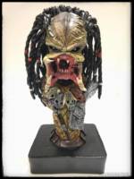 Hand sculpted Wolf predator mini bust. (Predator) Custom Statue / Bust