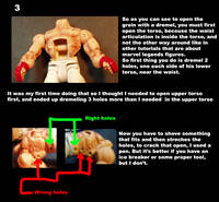 Modding NECA's Street Fighter 4 Ryu Figure Custom Tutorial Picture #4