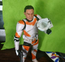Attaching Cast and 3D Printed Heads to Neck Balls with Foam Strips Custom Tutorial Picture #1 [3D printed Clone Trooper helmet and cast head]