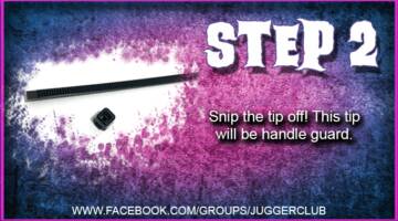 FB JuggerClub - Convert a Zip Tie into a Ninja Sword - EASY! Custom Tutorial Picture #3