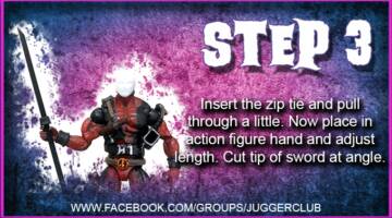 FB JuggerClub - Convert a Zip Tie into a Ninja Sword - EASY! Custom Tutorial Picture #4