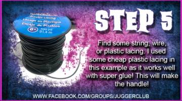 FB JuggerClub - Convert a Zip Tie into a Ninja Sword - EASY! Custom Tutorial Picture #6