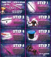 FB JuggerClub - Convert a Zip Tie into a Ninja Sword - EASY! Custom Tutorial Picture #9 [Poster for quick reference:]