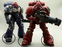 Better Ankle Articulation for the McFarlane Space Marine Custom Tutorial Picture #12 [Finished products]